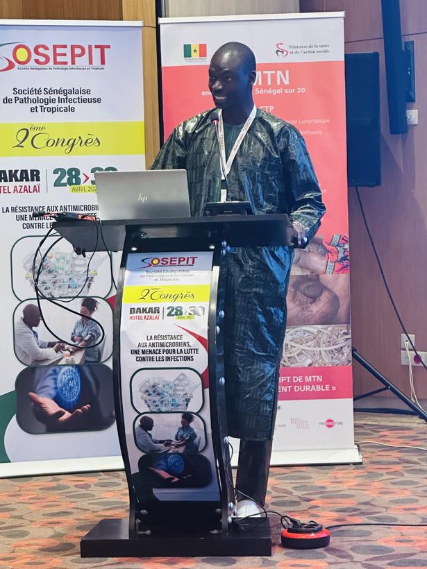 Communication au 2ᵉ Congrès de la Société sénégalaise de pathologie infectieuse et tropicale (SOSEPIT)