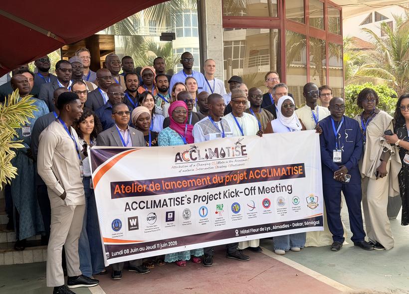 Partenaires du projet ACCLIMATISE (UCAD, Wellcome, ICTP, NYU, PNLP, Swiss TPH…)